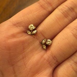 10 k gold dandelion earrings
